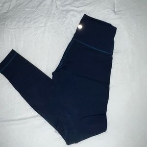 LULULEMON NAVY WUNDER UNDERS (High Wasted)